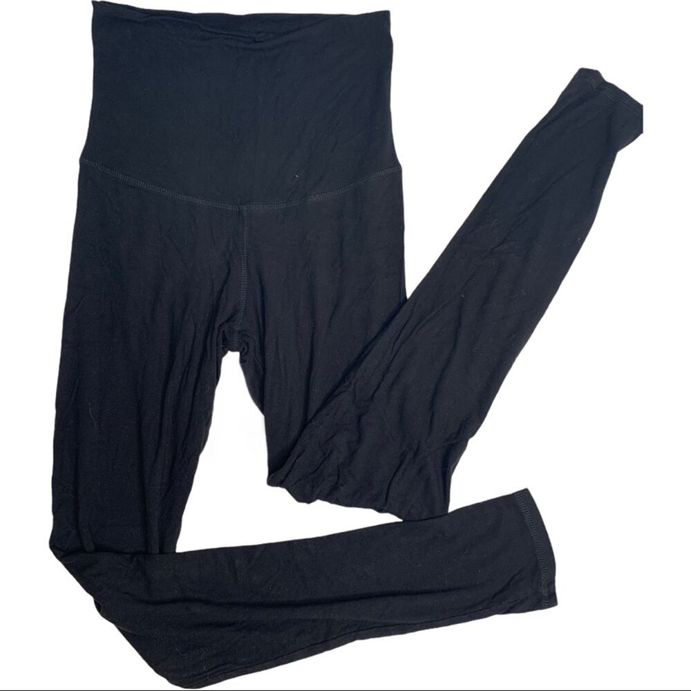 Budumamoy maternity Medium black lounge pants fold over or full panel